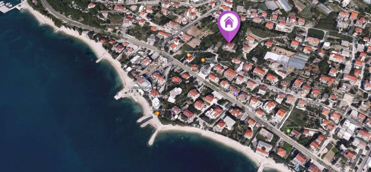 Апартаменты Magi House With Pool Подстрана Экстерьер фото